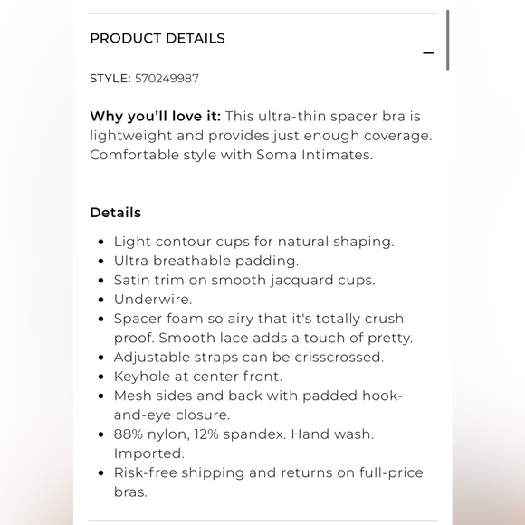 2 SOMA size 36DD Lightest Lifts bras tan gray adjustable straps - Picture 15 of 15